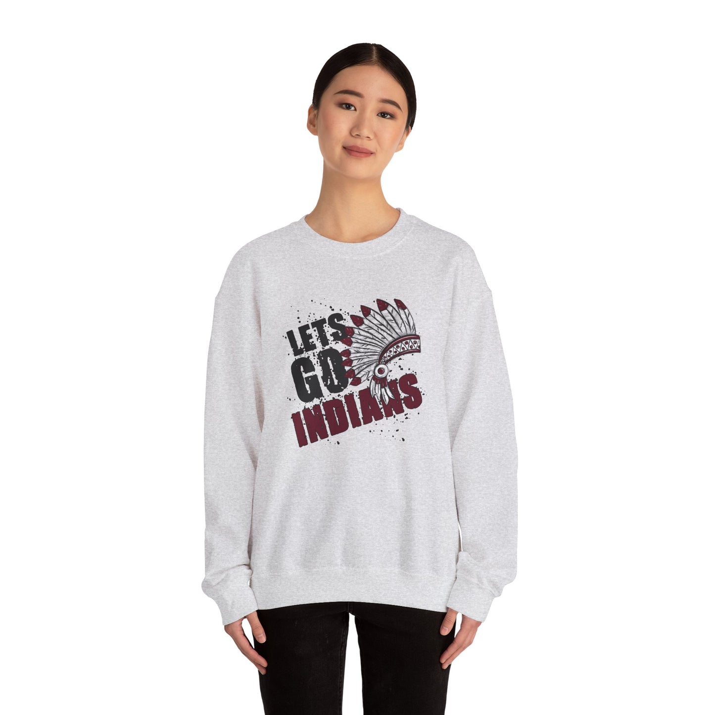 Let's Go Indians- Unisex Heavy Blend™ Crewneck Sweatshirt