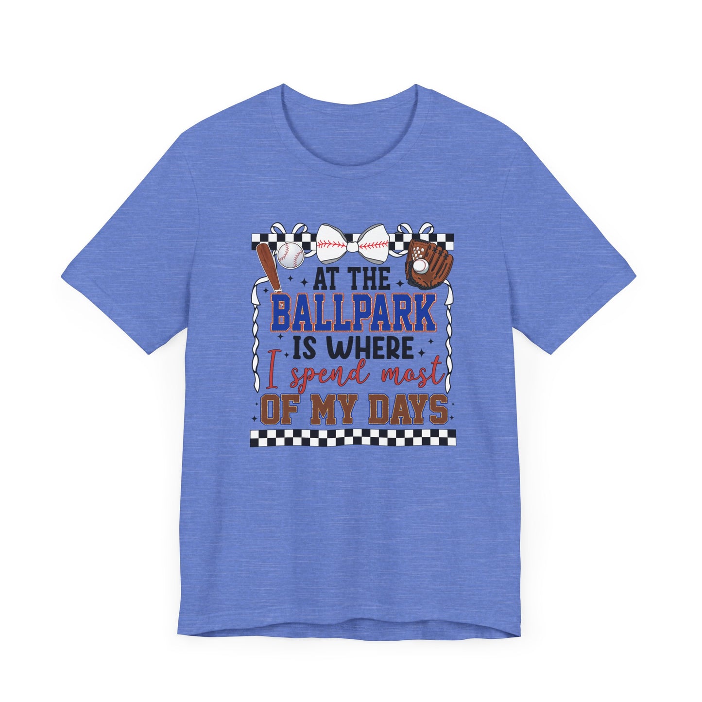 At the Ballpark- Adult Unisex Jersey Short Sleeve Tee