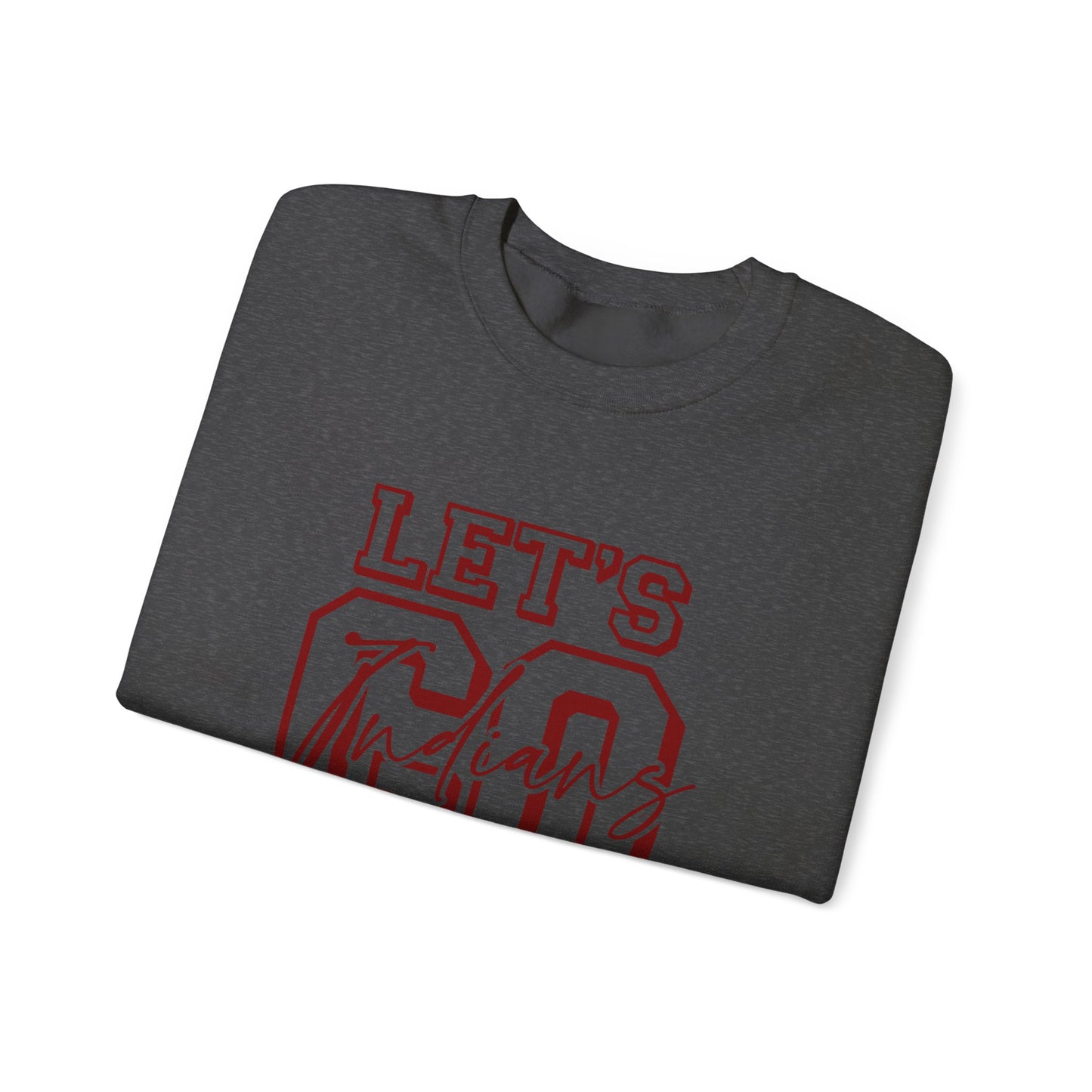 Let's Go Indians- Unisex Heavy Blend™ Crewneck Sweatshirt