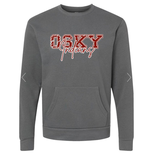 Osky Indians Pocket Crewneck Sweatshirt