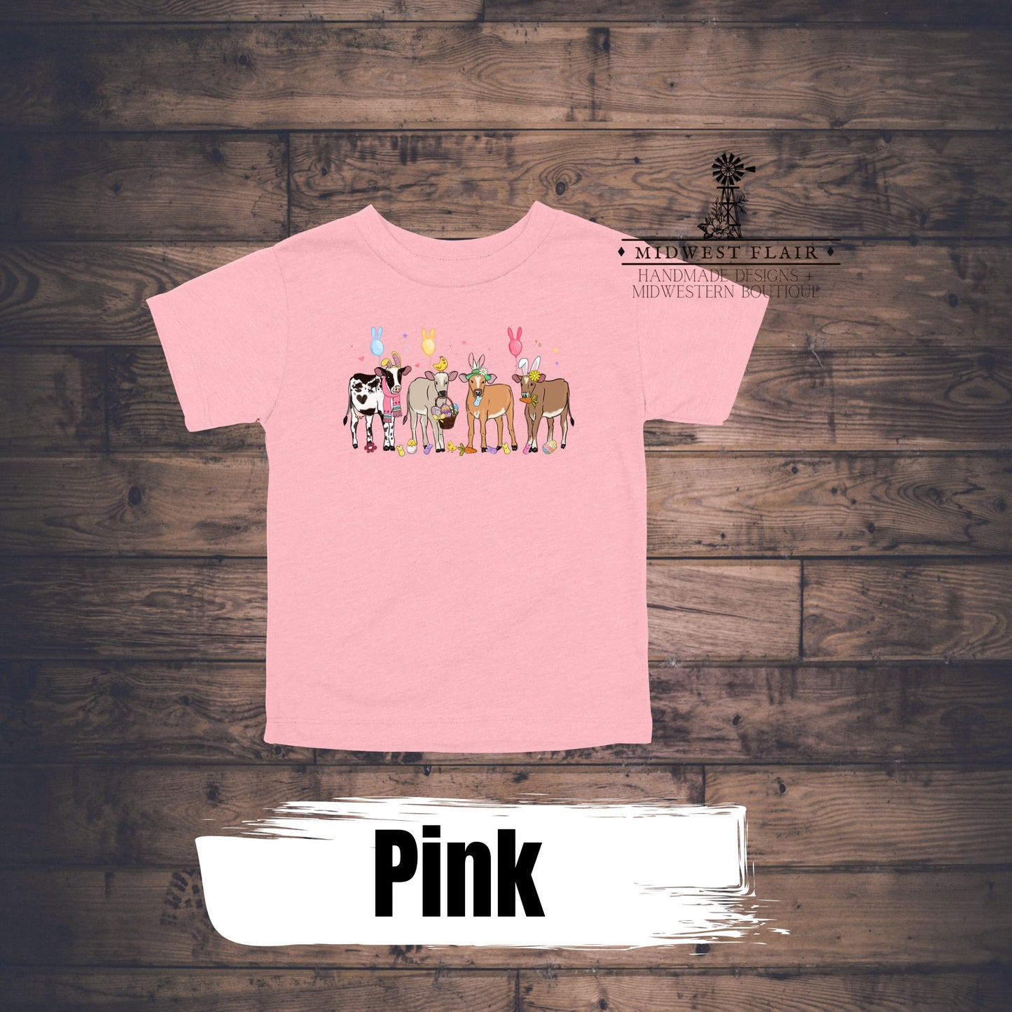 Easter Cows- Toddler + Youth T Shirts