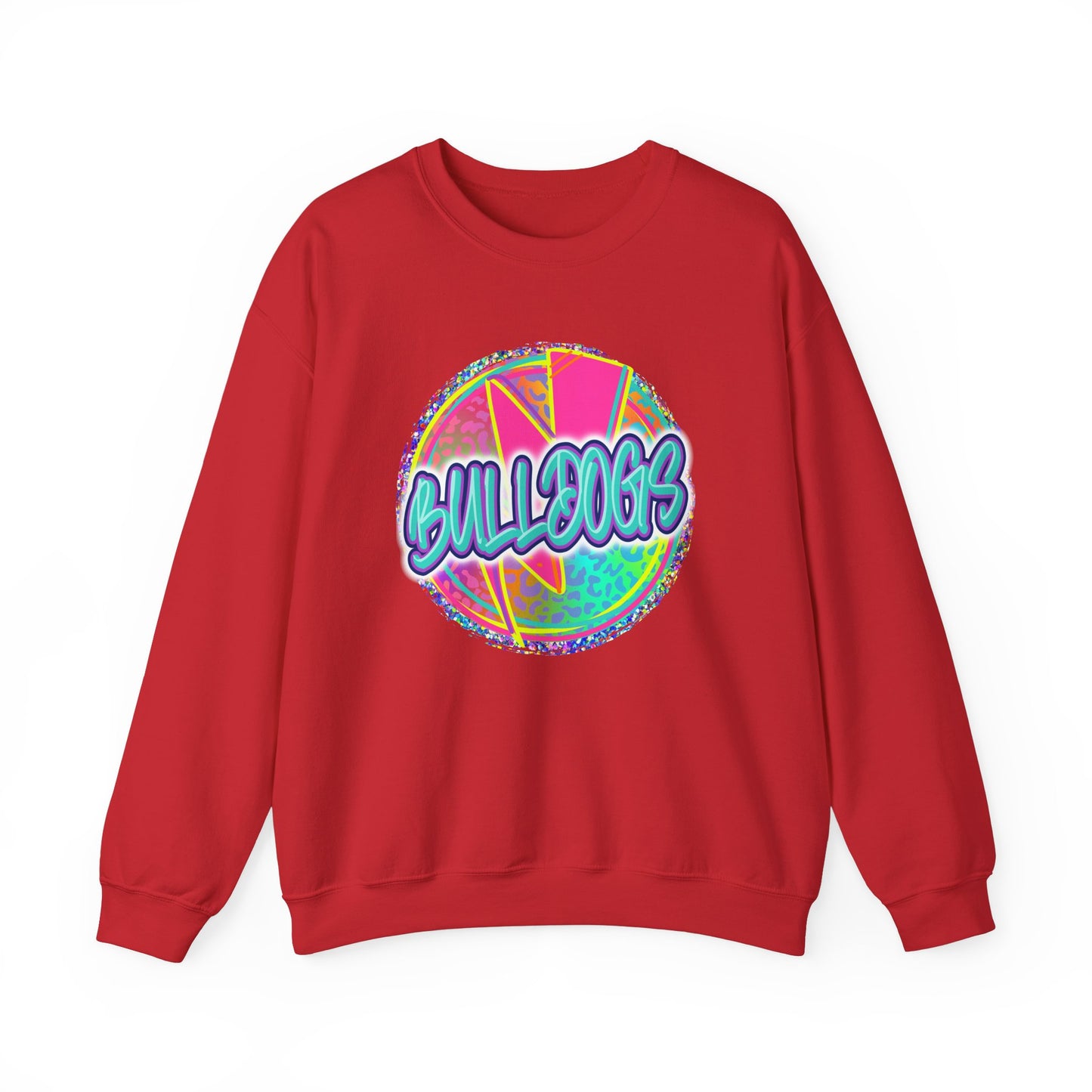 Colorful Bulldogs - Adult Unisex Heavy Blend™ Crewneck Sweatshirt