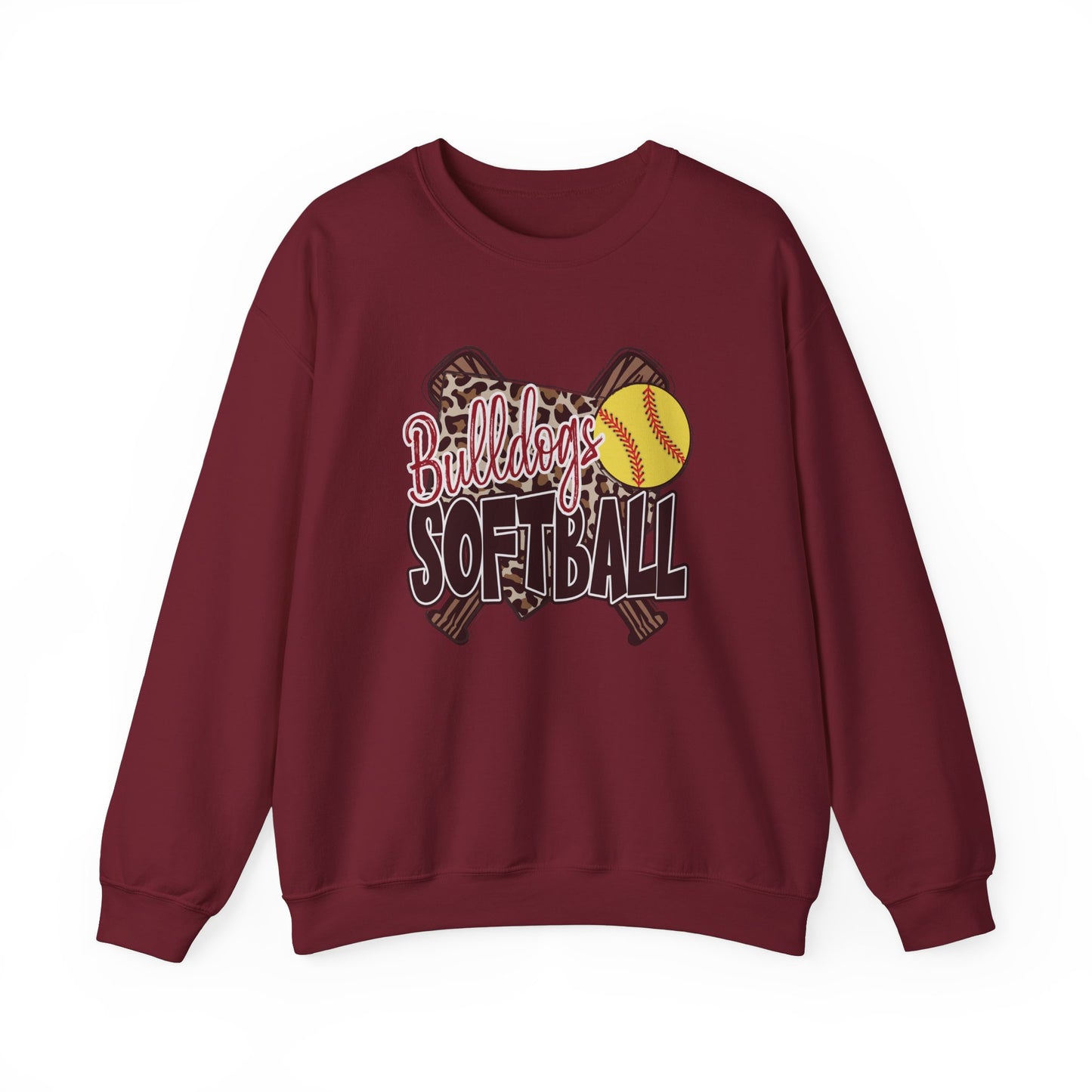 Bulldogs Softball- Adult Unisex Heavy Blend™ Crewneck Sweatshirt