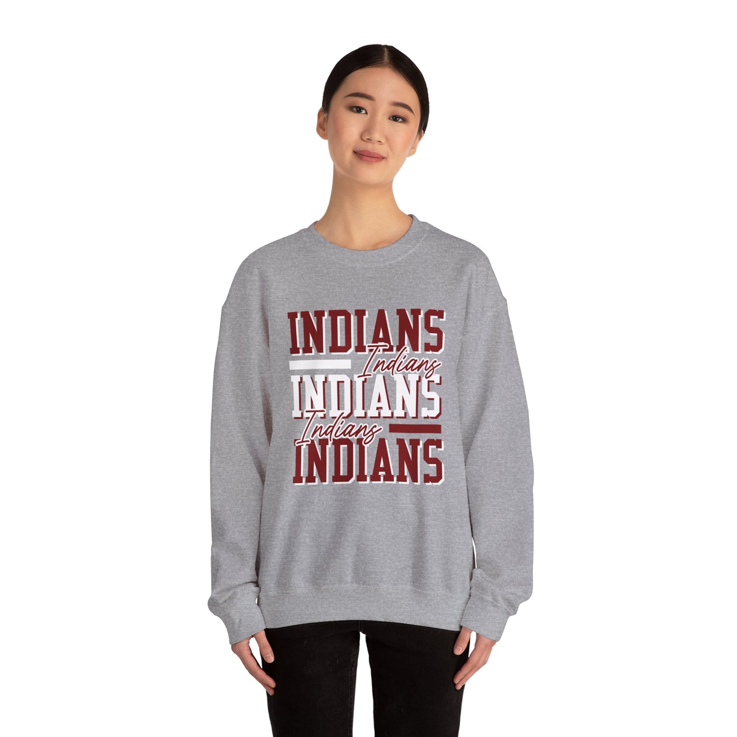 Indians- Unisex Heavy Blend™ Crewneck Sweatshirt