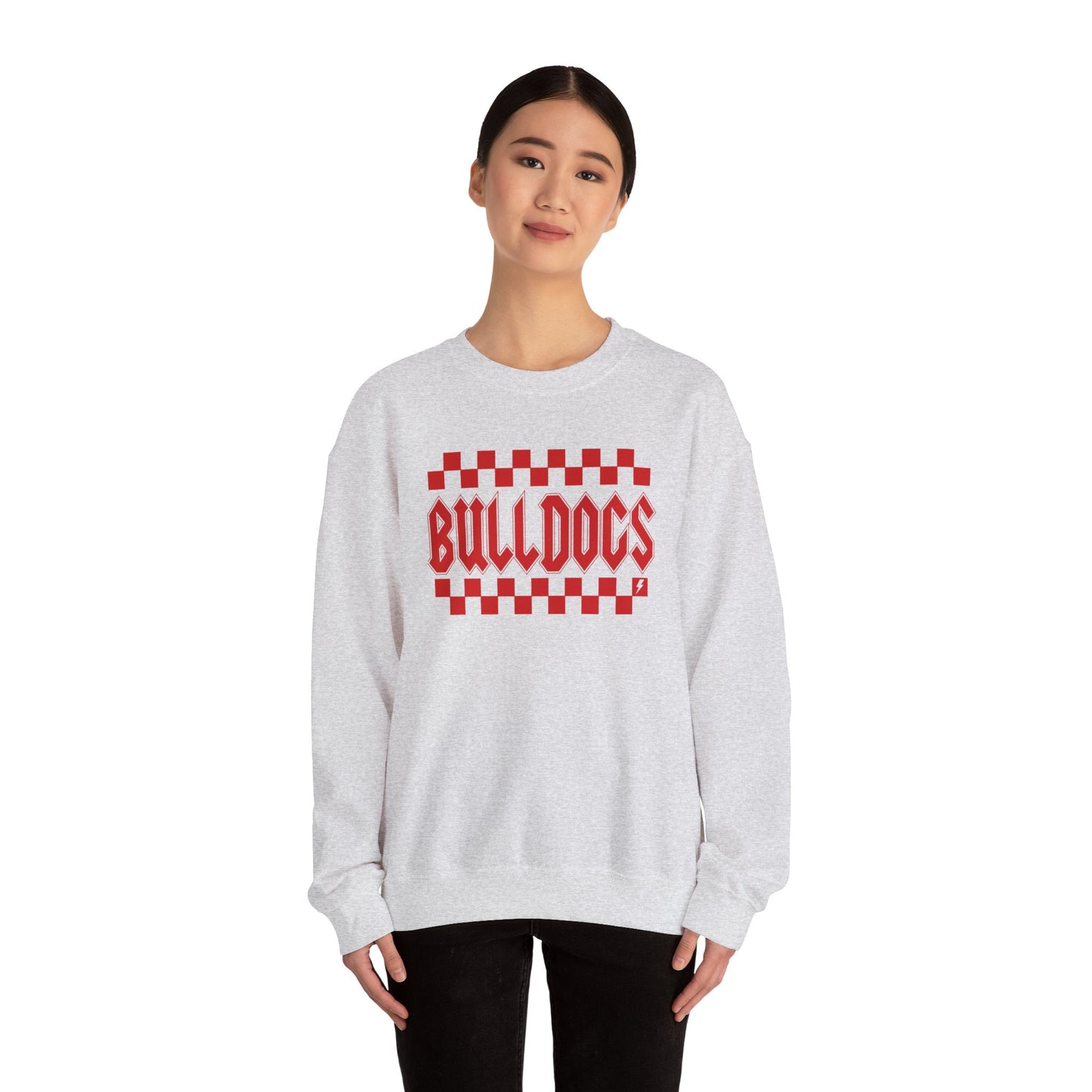 Bulldogs Lightening- Adult Unisex Heavy Blend™ Crewneck Sweatshirt