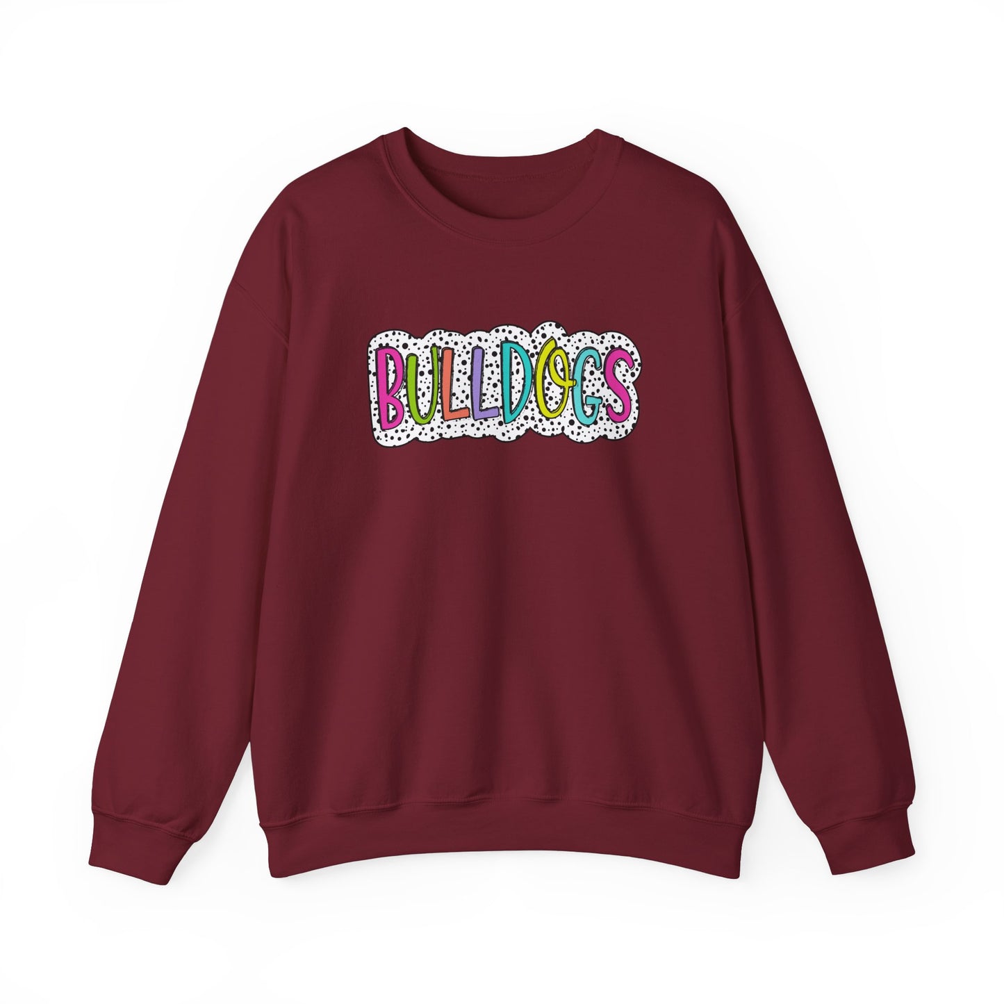 Polka Dot Bulldogs - Unisex Heavy Blend™ Crewneck Sweatshirt
