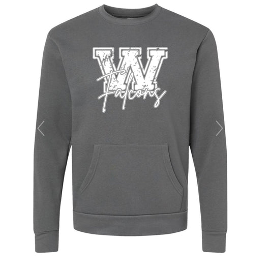 Wayne Falcons Pocket Crewneck Sweatshirt
