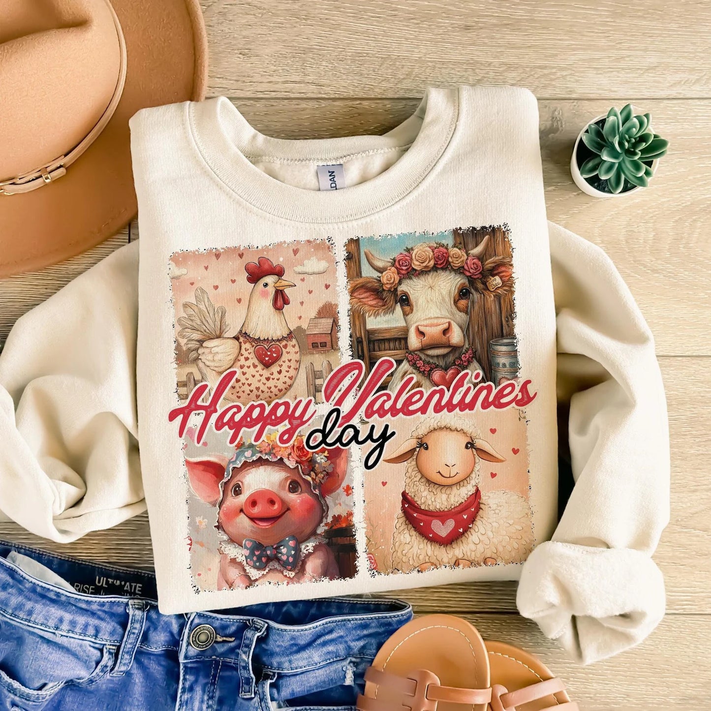 Valentine Animals - Unisex Heavy Blend™ Crewneck Sweatshirt