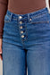Karla High Waist Column Straight Button-Fly & Back Welt Pkts