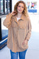 Weekend Ready Camel Terry Oversized Shirt Shacket