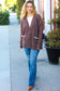 You've Got It Brown Button Down Boyfriend Cardigan