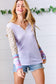 Lilac Animal & Aztec Notched Top