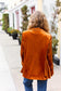 Holiday Stunner Rust Velvet Lapel Blazer