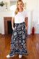 You Got This Navy Paisley Floral Smocked Waist Palazzo Pants