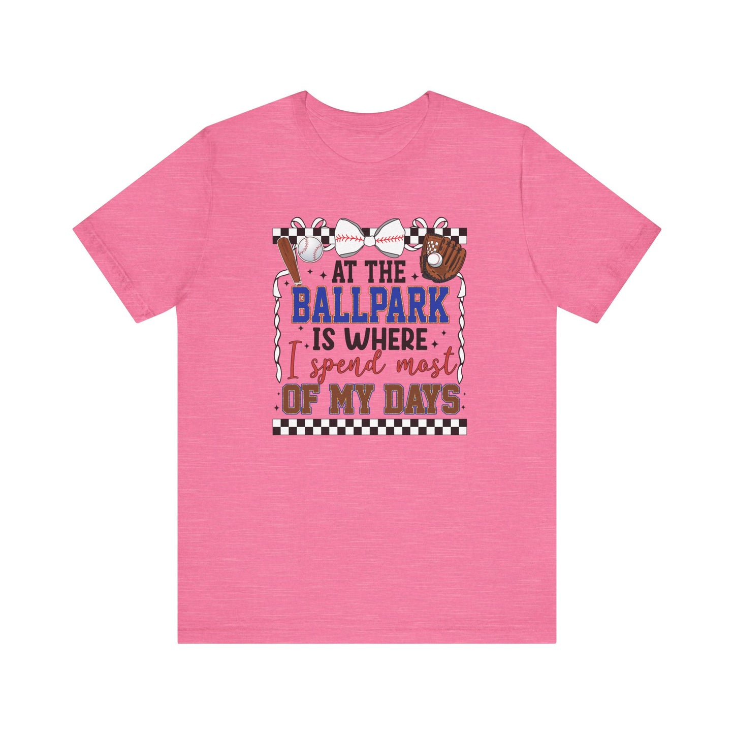At the Ballpark- Adult Unisex Jersey Short Sleeve Tee