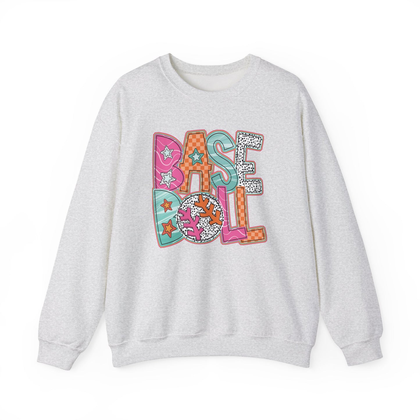 Funky Baseball- Unisex Heavy Blend™ Crewneck Sweatshirt