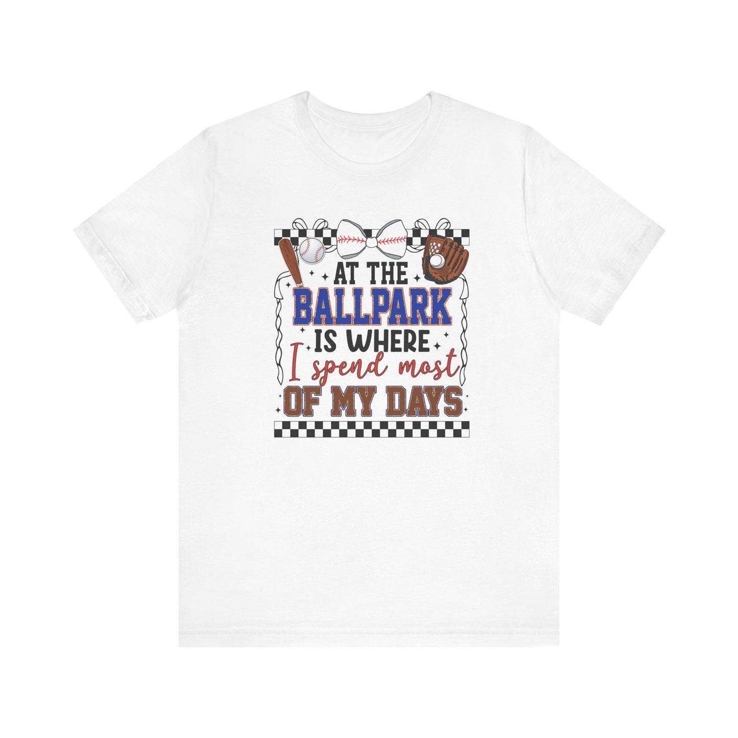 At the Ballpark- Adult Unisex Jersey Short Sleeve Tee