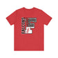 Falcons Baseball FAUX glitter- Adult Unisex Jersey Short Sleeve Tee