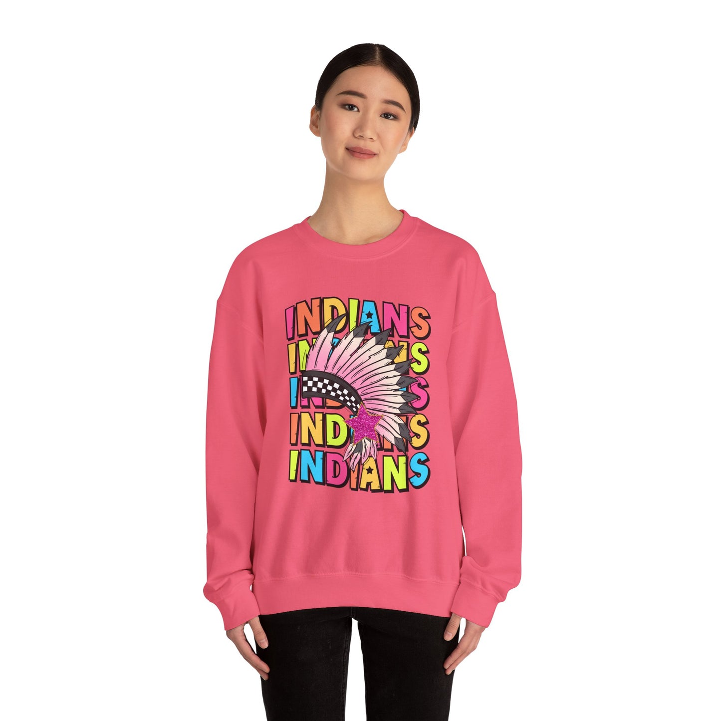 Indians- Unisex Heavy Blend™ Crewneck Sweatshirt
