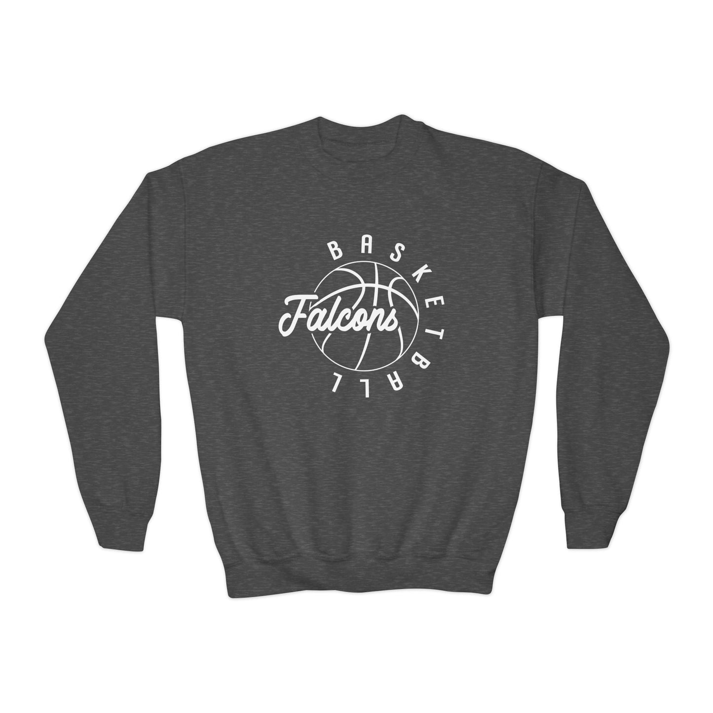 Falcons Basketball Youth Crewneck Sweatshirt