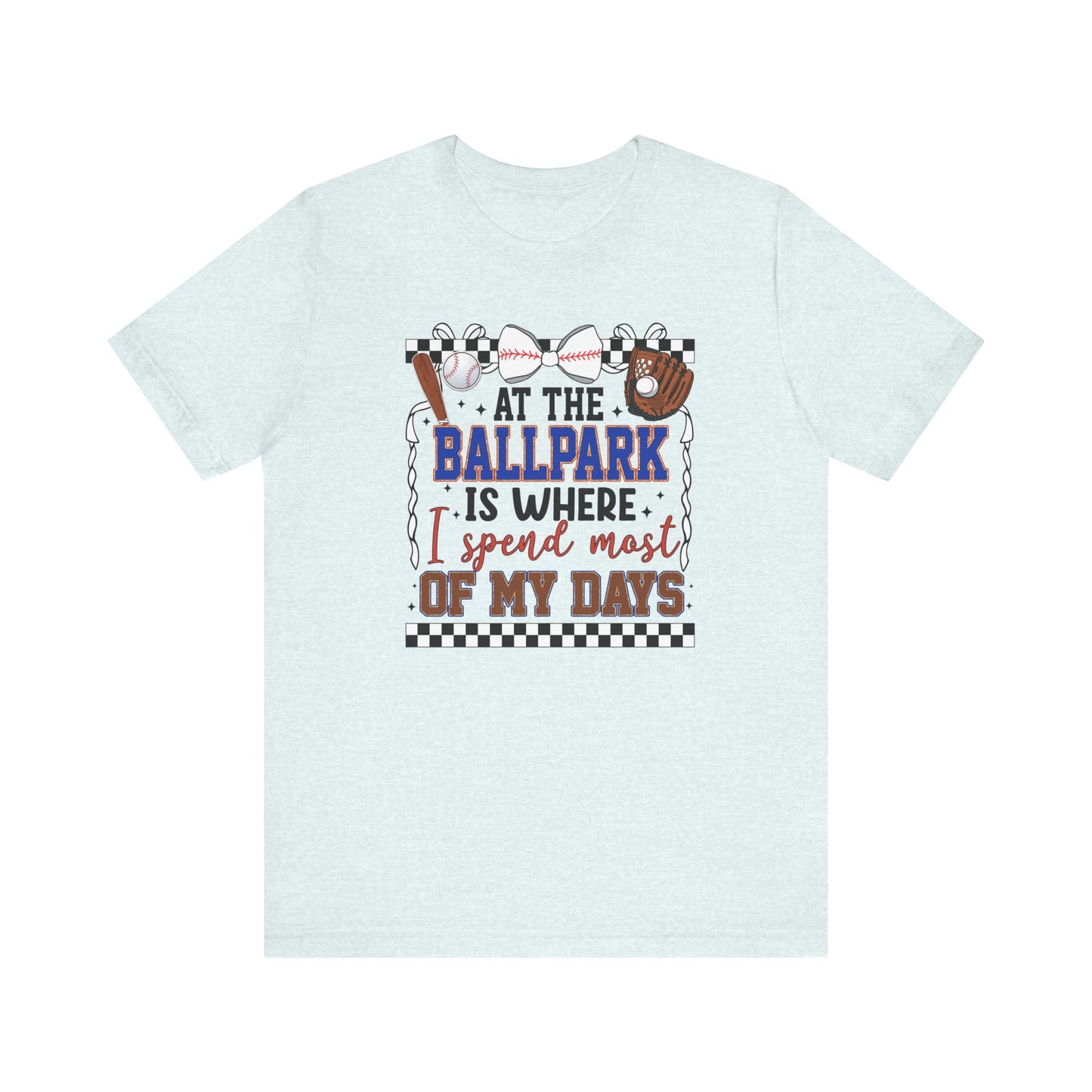 At the Ballpark- Adult Unisex Jersey Short Sleeve Tee