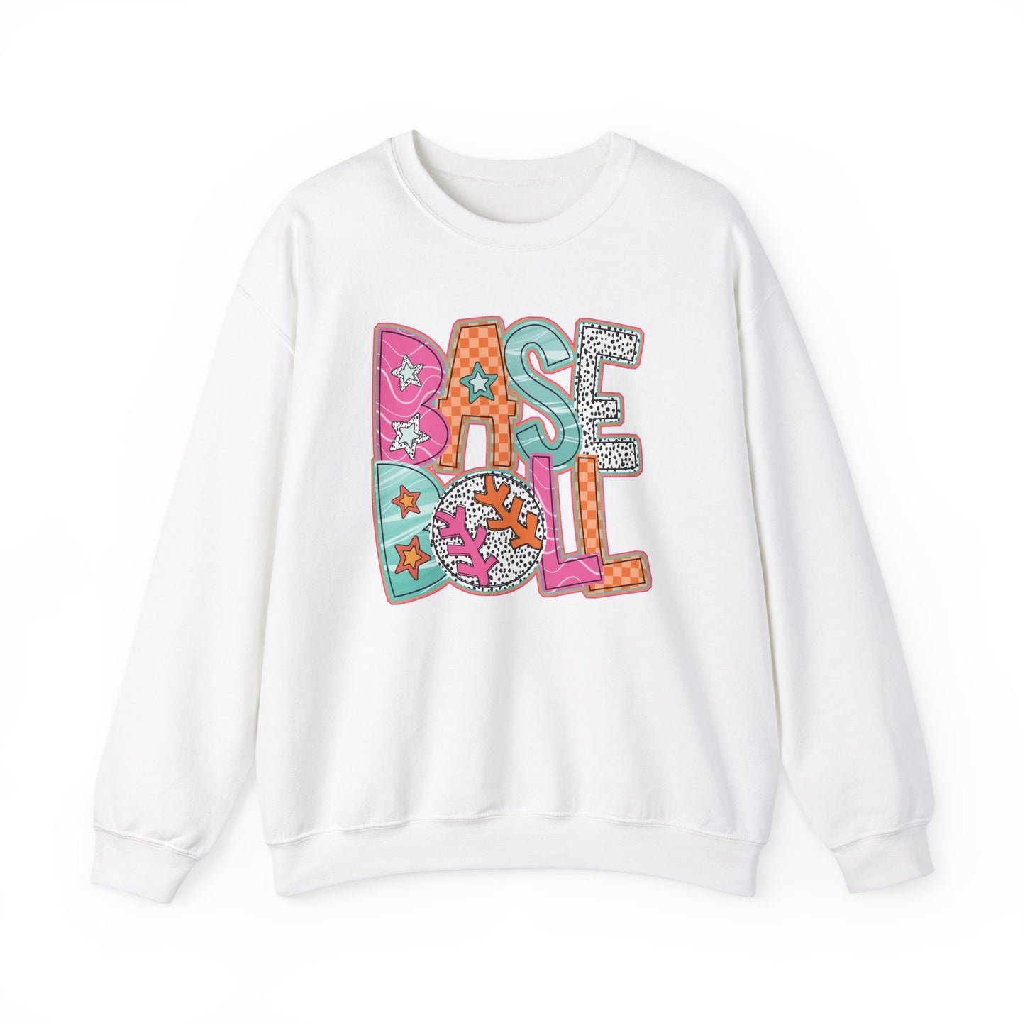 Funky Baseball- Unisex Heavy Blend™ Crewneck Sweatshirt