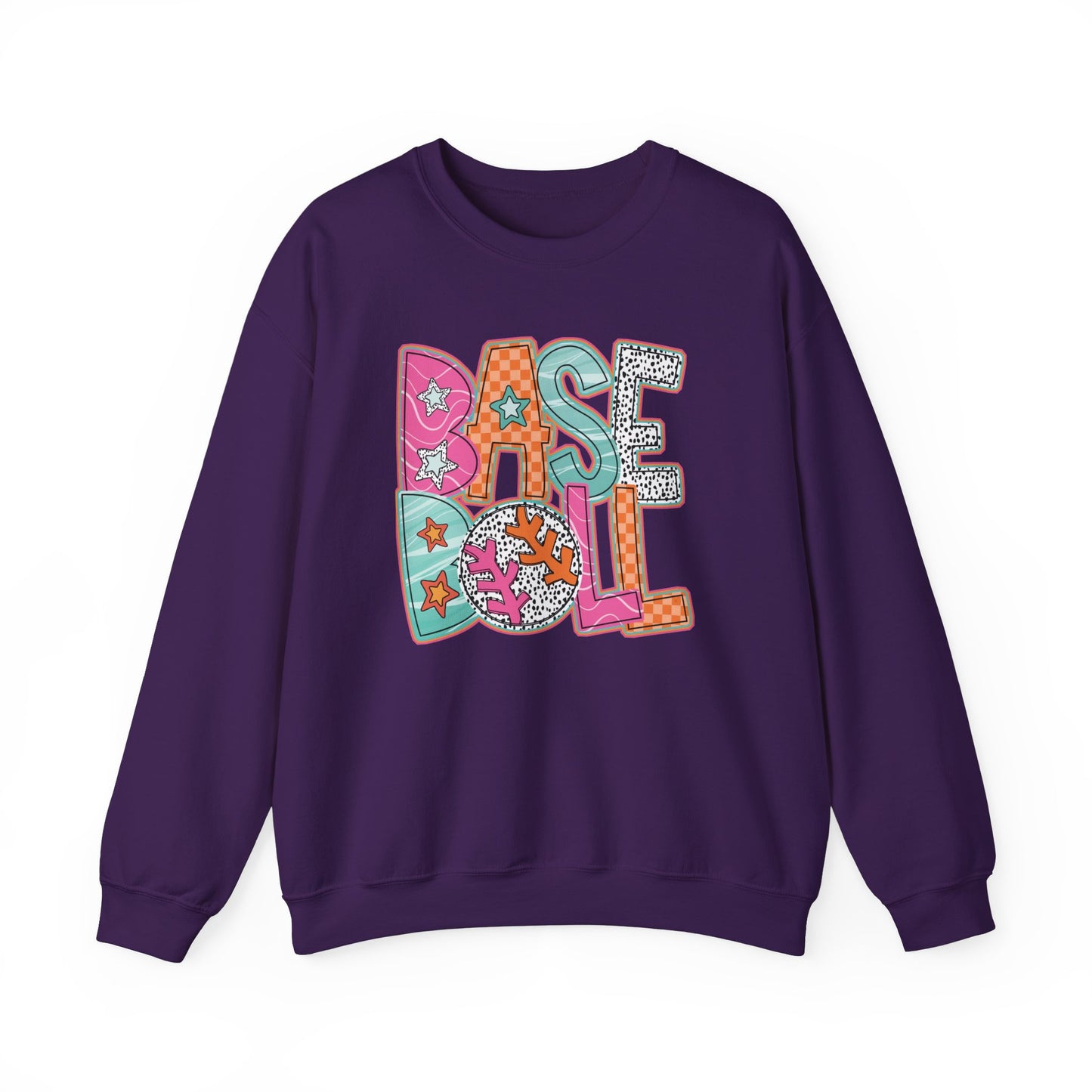Funky Baseball- Unisex Heavy Blend™ Crewneck Sweatshirt