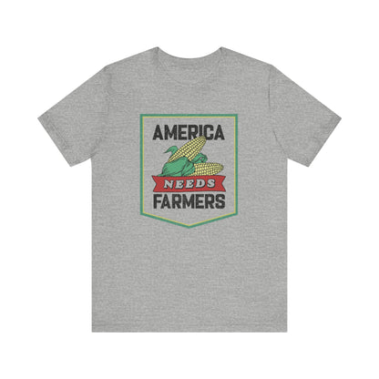 America Needs Farmers Unisex Tee - Bella and Canvas