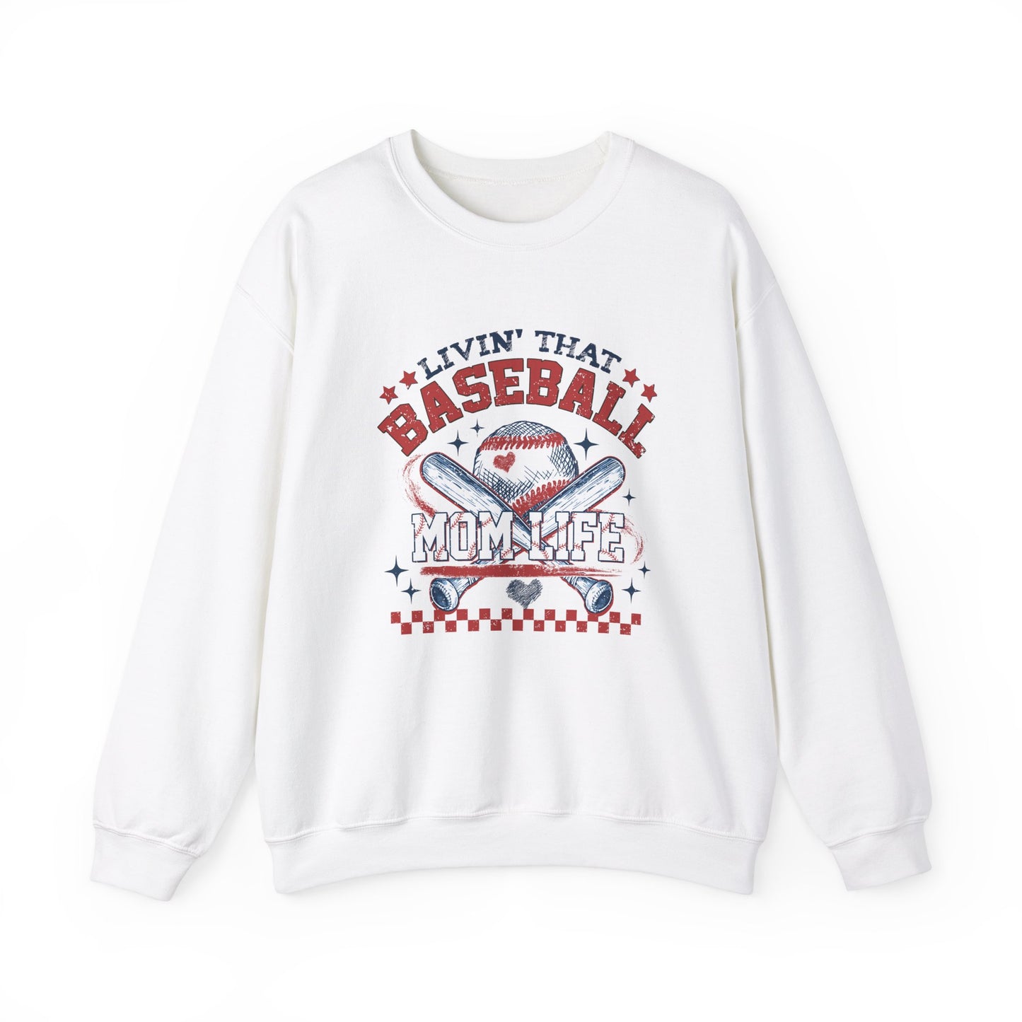 Baseball Mom Life Crewneck Sweatshirt