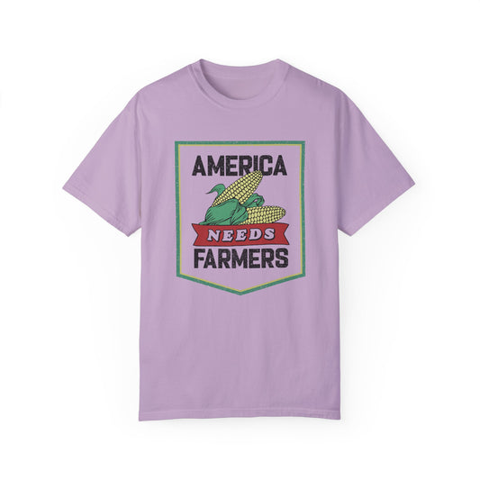 America Needs Farmers-  Comfort Colors- Unisex Garment-Dyed T-shirt