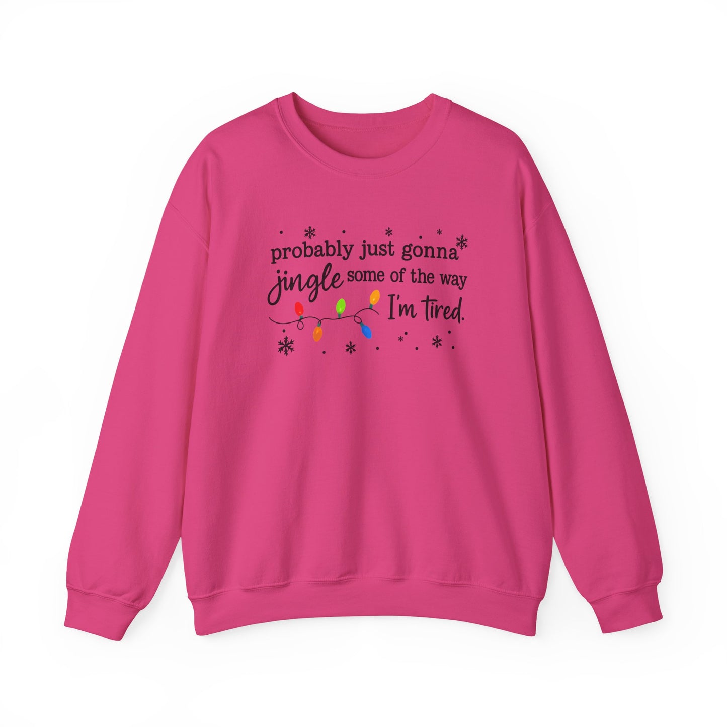 Jingle Some of the Way-  Multi Color Ink- Crewneck Sweatshirt