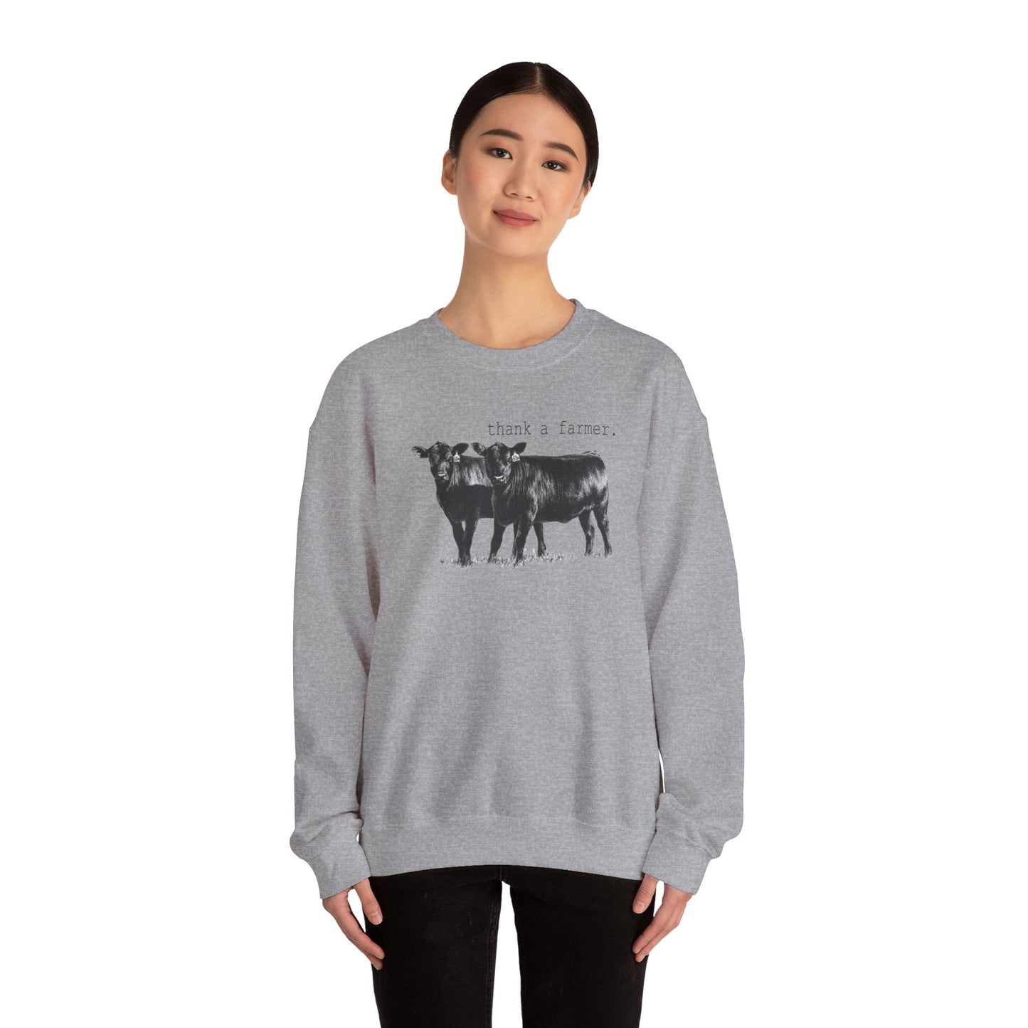 Thank A Farmer- Graphic Sweatshirt [ Multiple Colors]