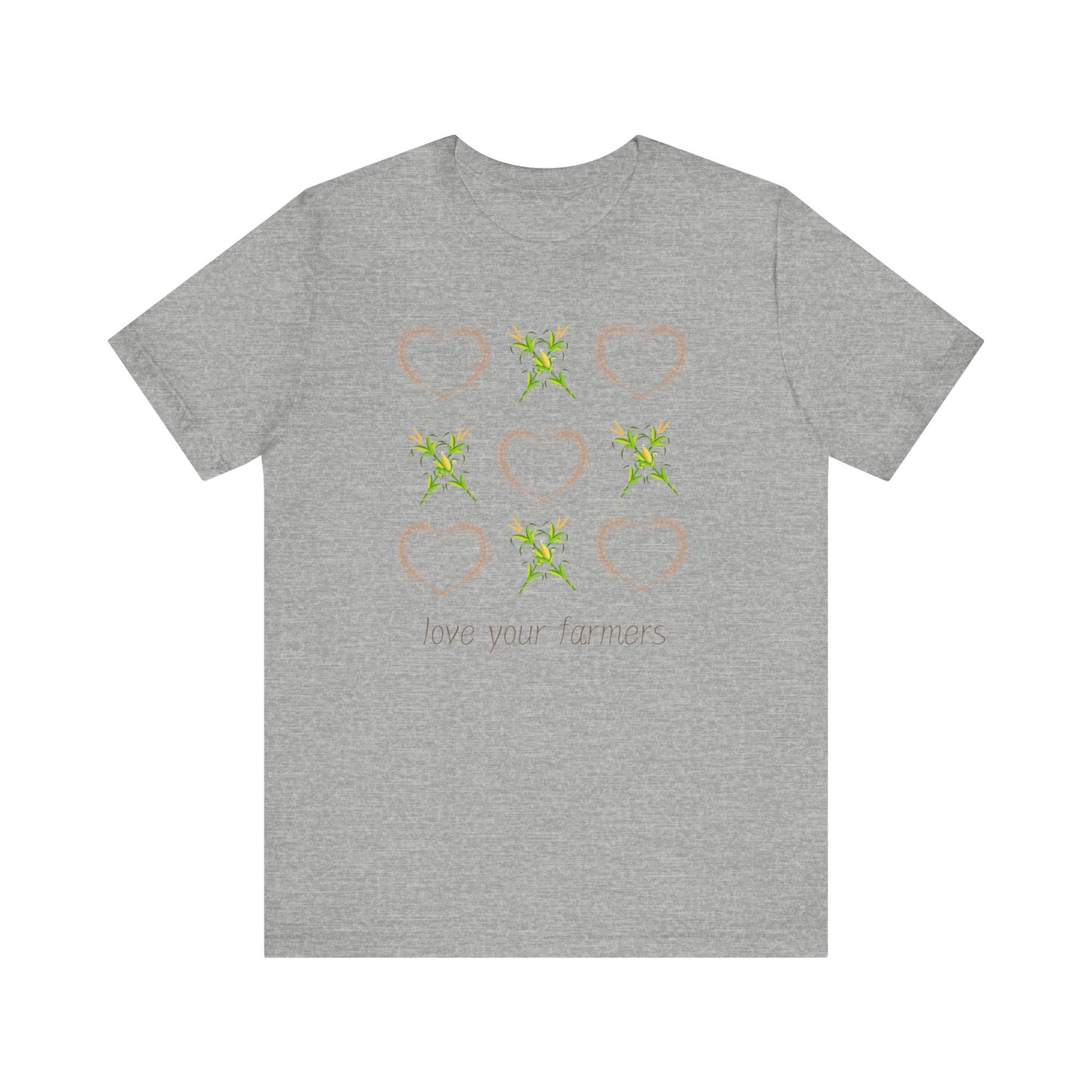 XOXO- Love Your Farmers - Adult Unisex Jersey Short Sleeve Tee