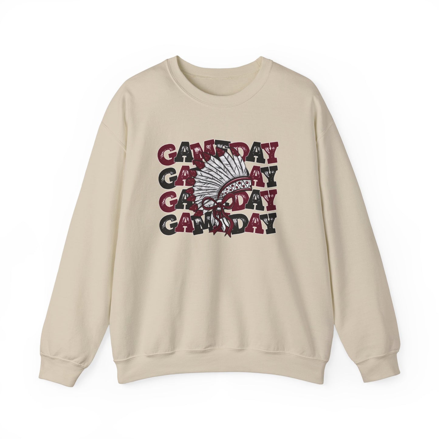 Game Day Indians - Unisex Heavy Blend™ Crewneck Sweatshirt