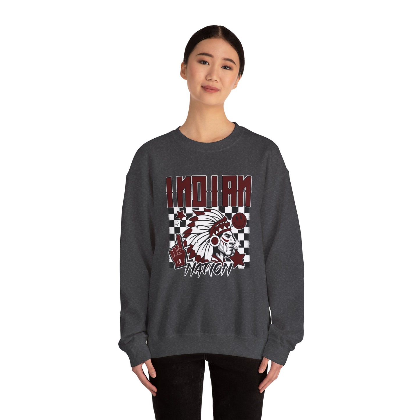 Indian Nation- Unisex Heavy Blend™ Crewneck Sweatshirt