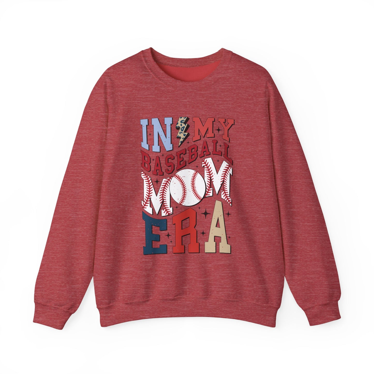 Baseball Mom- Adult Unisex Heavy Blend™ Crewneck Sweatshirt