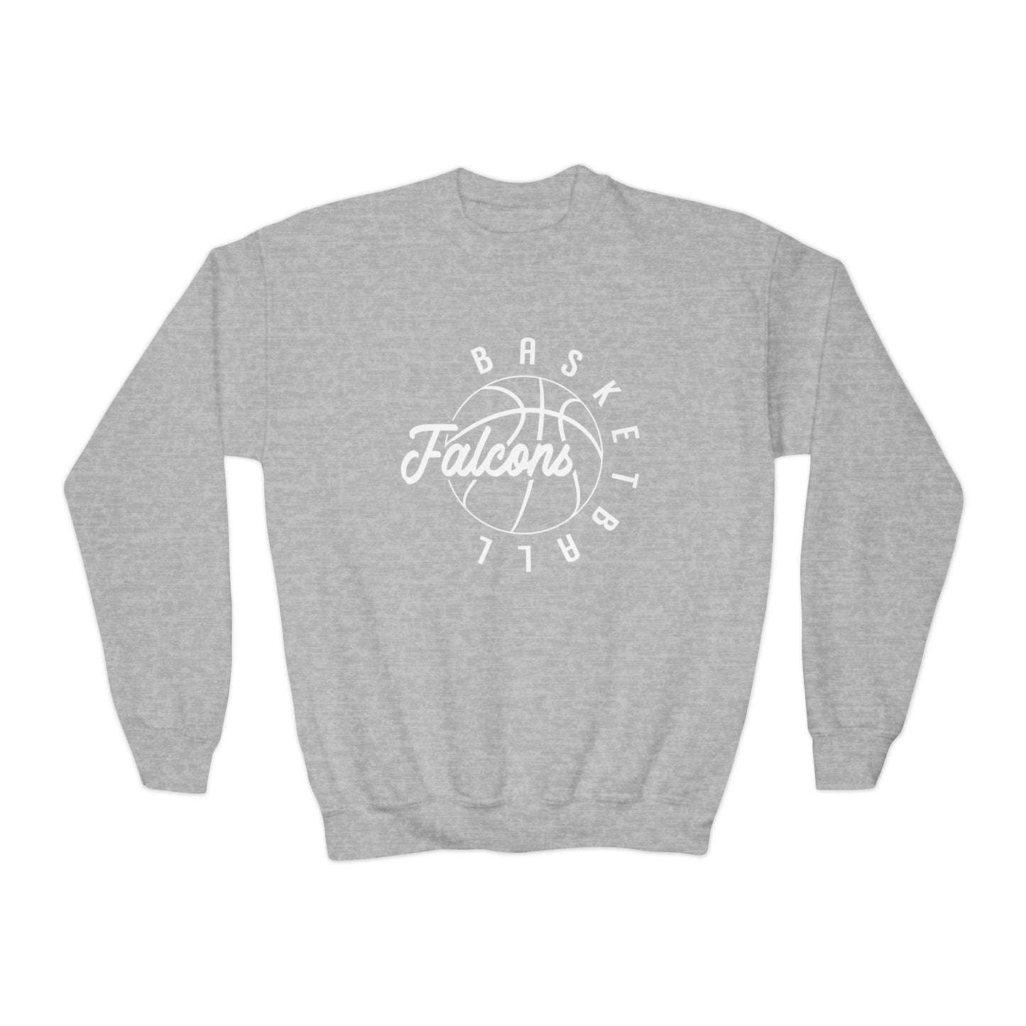 Falcons Basketball Youth Crewneck Sweatshirt