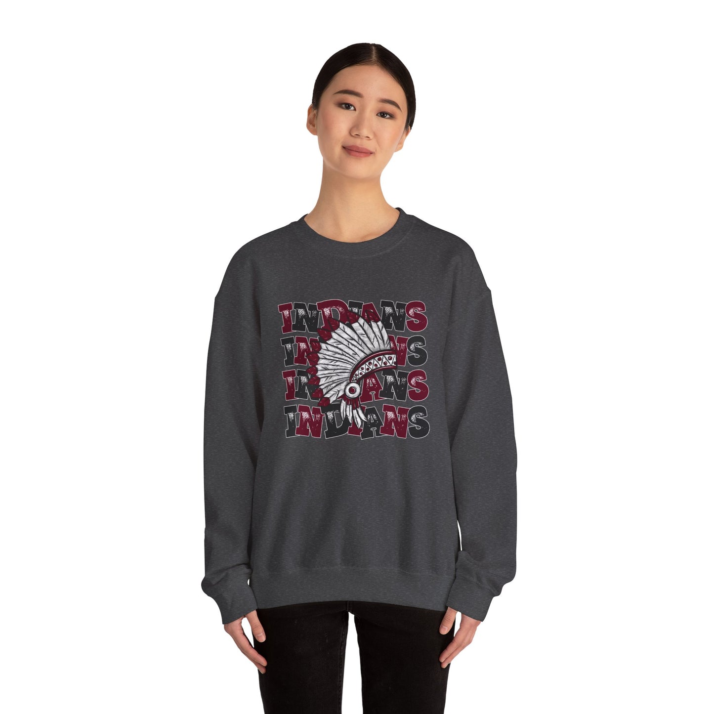 Indians- Unisex Heavy Blend™ Crewneck Sweatshirt