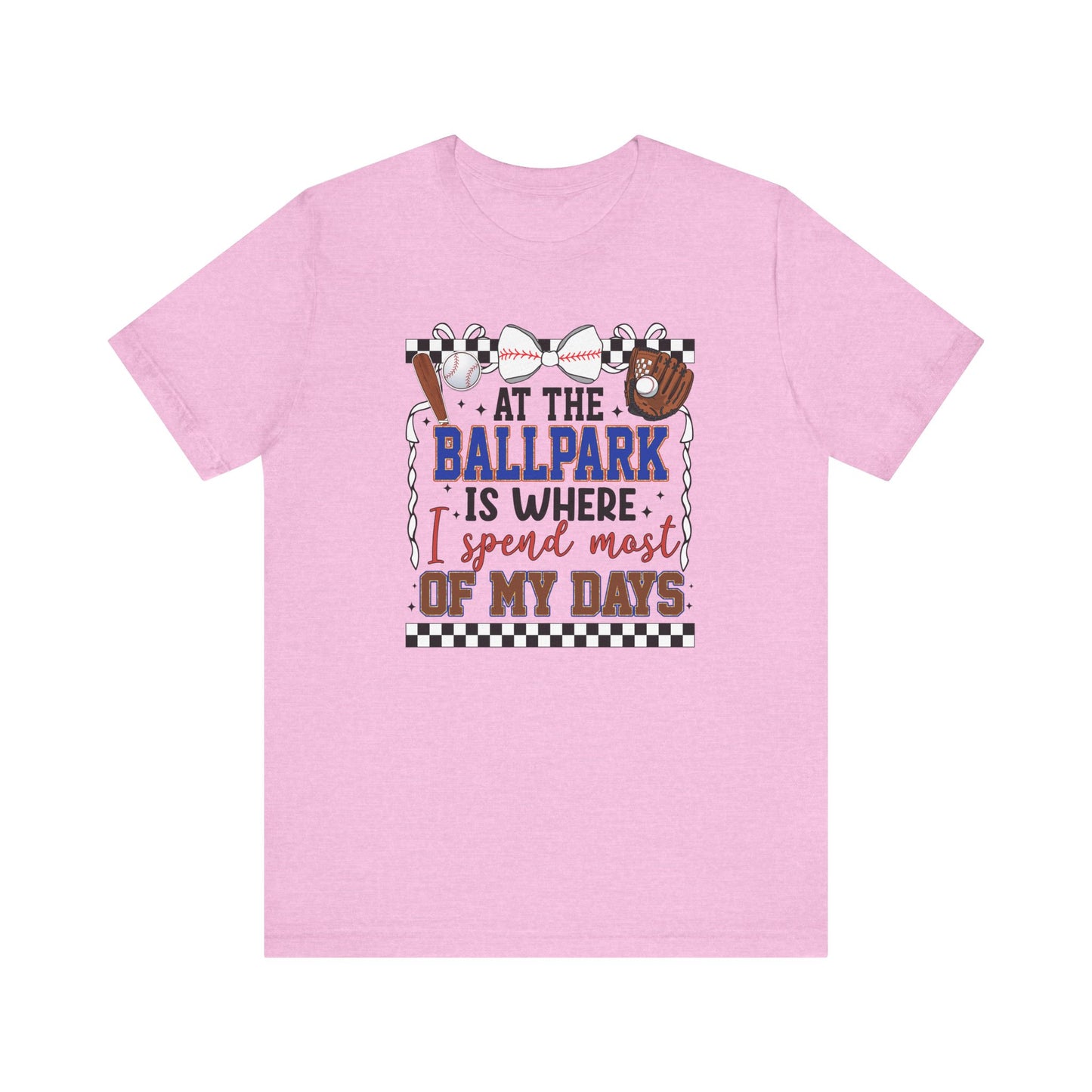 At the Ballpark- Adult Unisex Jersey Short Sleeve Tee