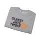 Classy Until Tipoff- adult Unisex Heavy Blend™ Crewneck Sweatshirt