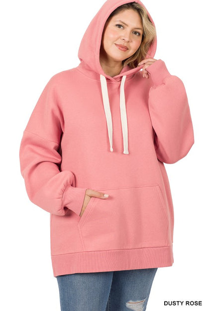 Plus Oversized Hoodie Longline Sweatshirt