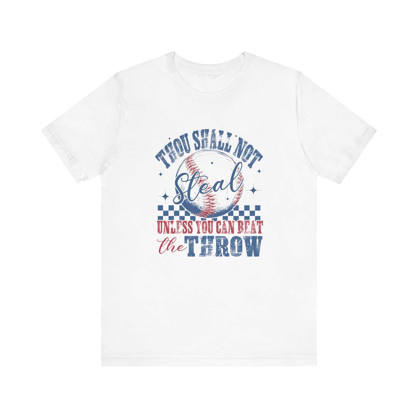 Baseball Tee - Thou Shall Not Steal Adult Unisex Jersey Short Sleeve Tee