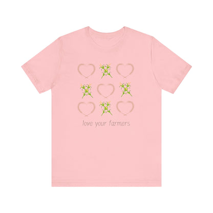 XOXO- Love Your Farmers - Adult Unisex Jersey Short Sleeve Tee