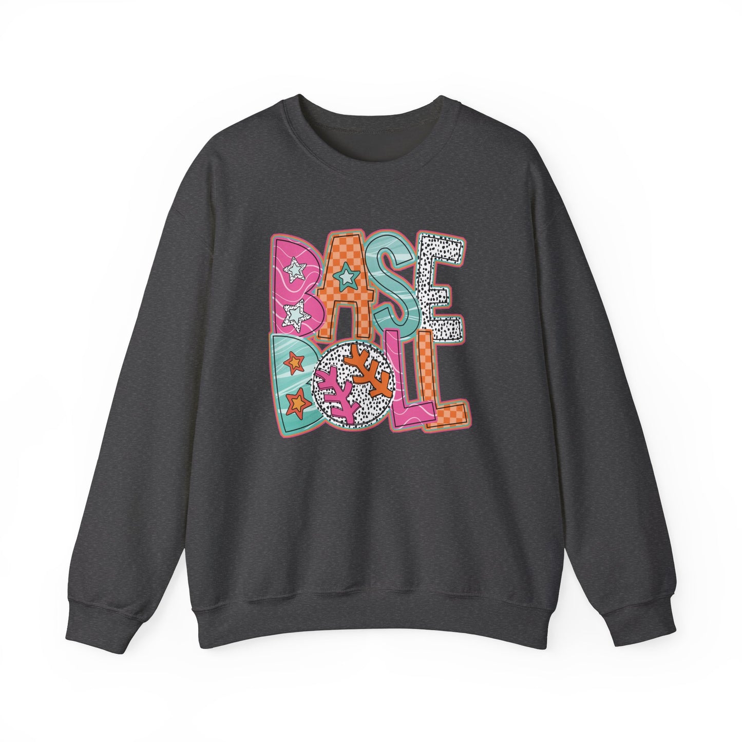 Funky Baseball- Unisex Heavy Blend™ Crewneck Sweatshirt