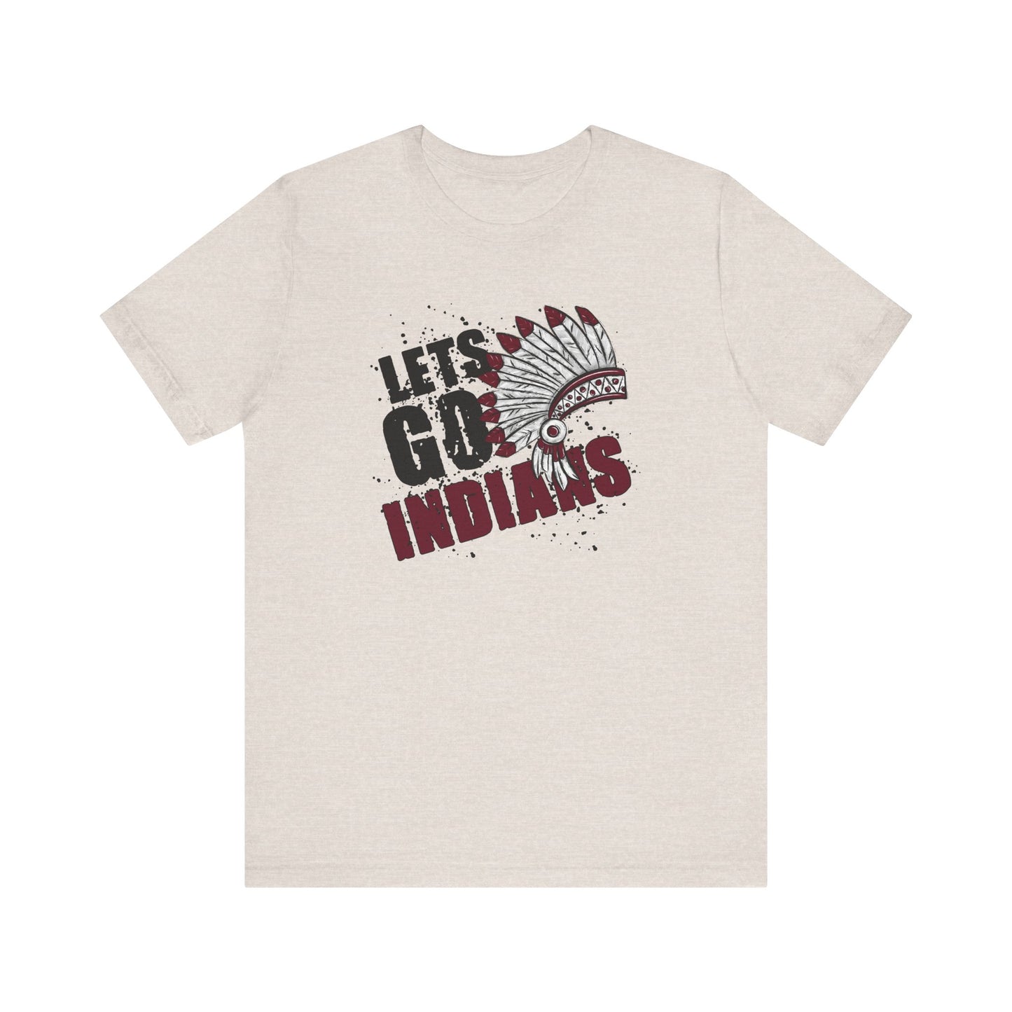 Let's Go Indians- Unisex Jersey Short Sleeve Tee