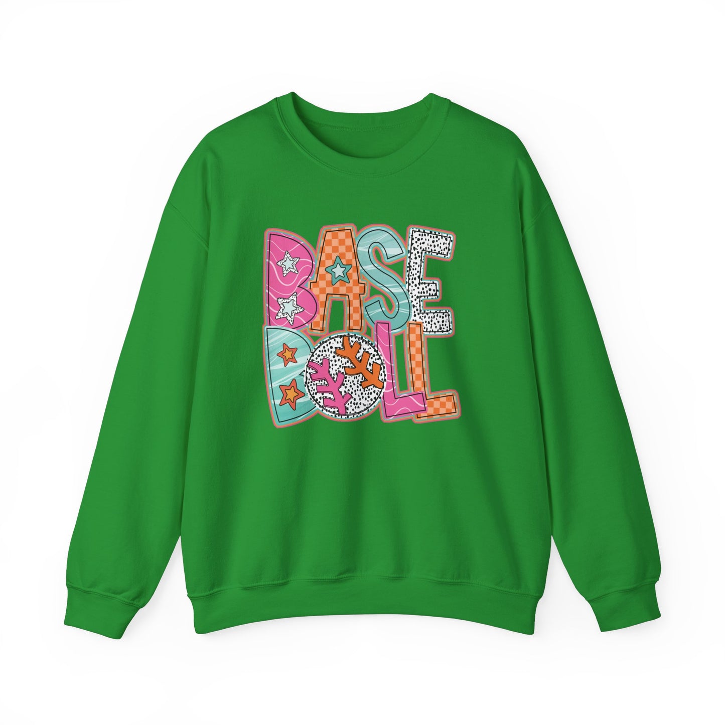 Funky Baseball- Unisex Heavy Blend™ Crewneck Sweatshirt