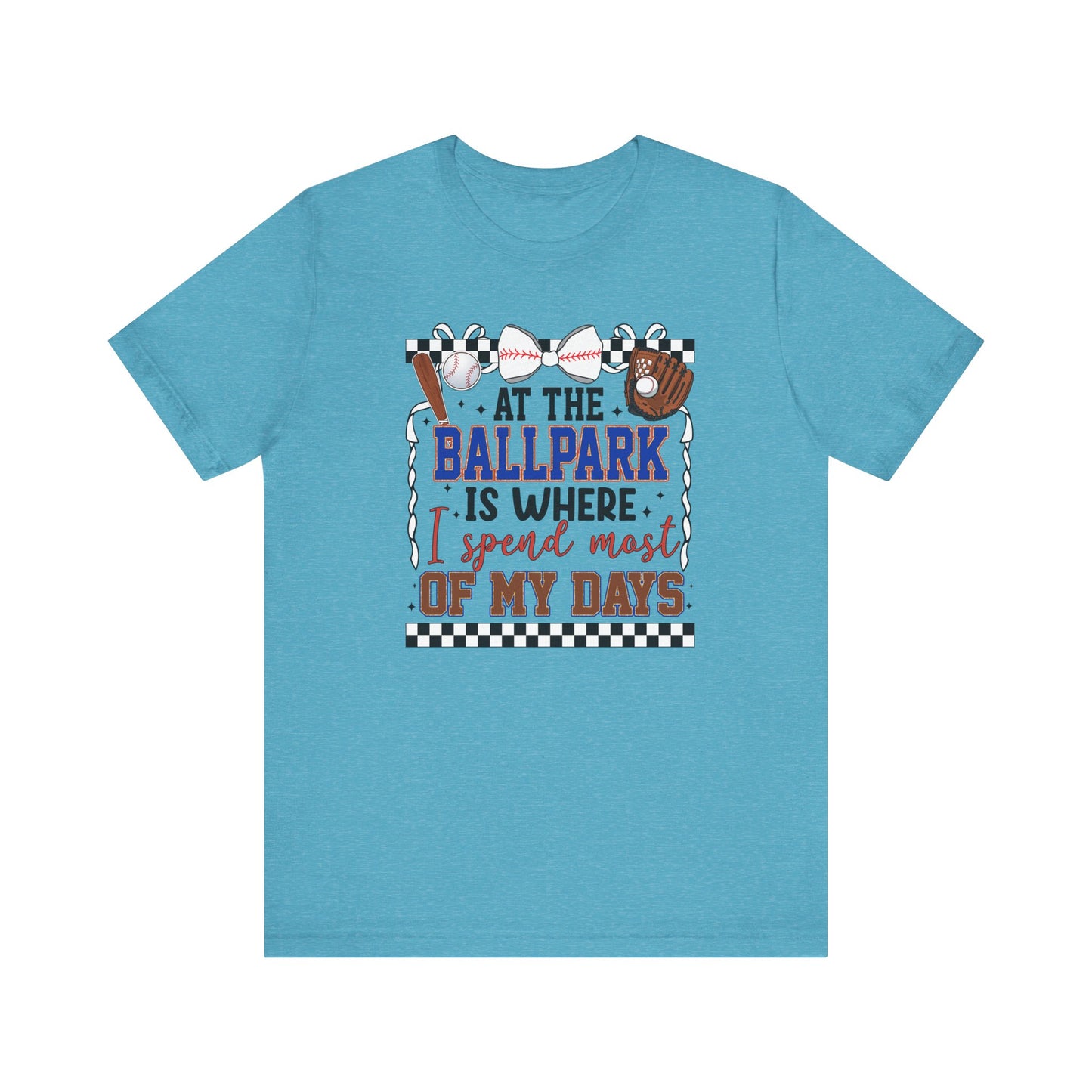 At the Ballpark- Adult Unisex Jersey Short Sleeve Tee