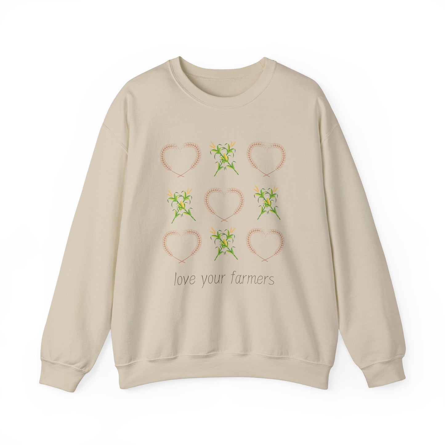 XOXO Love Your Farmers - Adult Unisex Heavy Blend™ Crewneck Sweatshirt