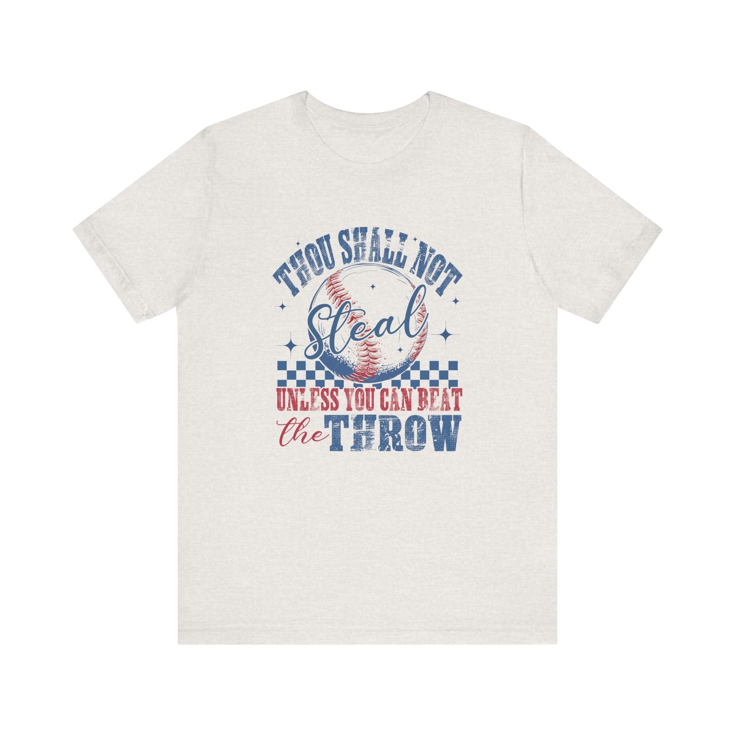 Baseball Tee - Thou Shall Not Steal Adult Unisex Jersey Short Sleeve Tee