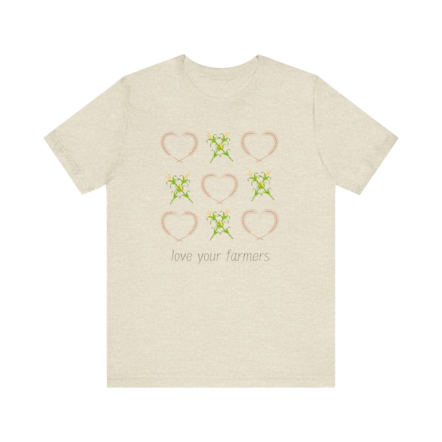 XOXO- Love Your Farmers - Adult Unisex Jersey Short Sleeve Tee